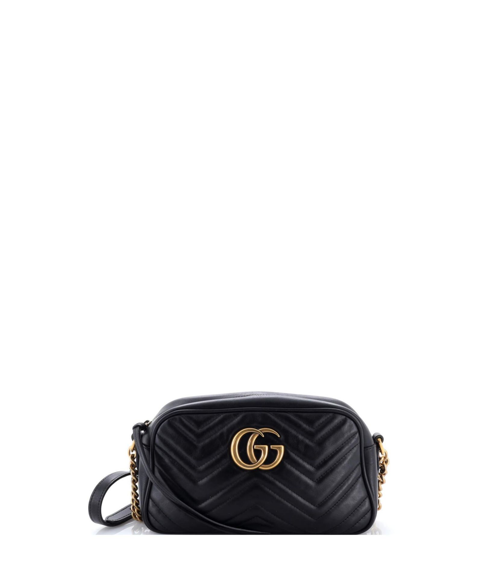 Подержанная сумка Gucci Small GG Marmont плетеная из кожи