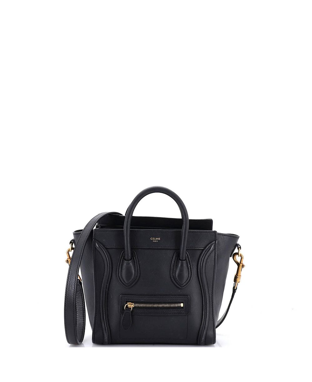 Pre-Owned Celine Nano Luggage Bag Smooth Leather