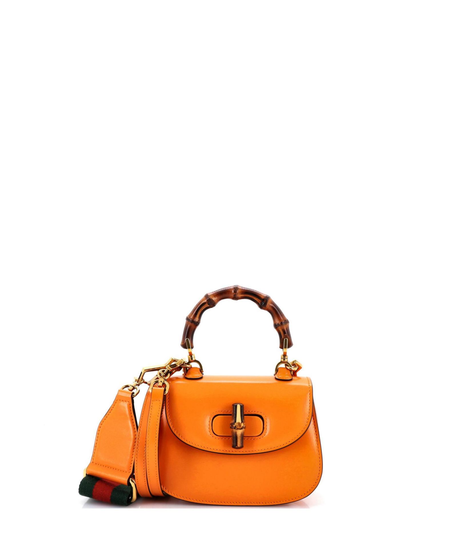 Pre-Owned Gucci Mini Bamboo 1947 Top Handle Bag Leather
