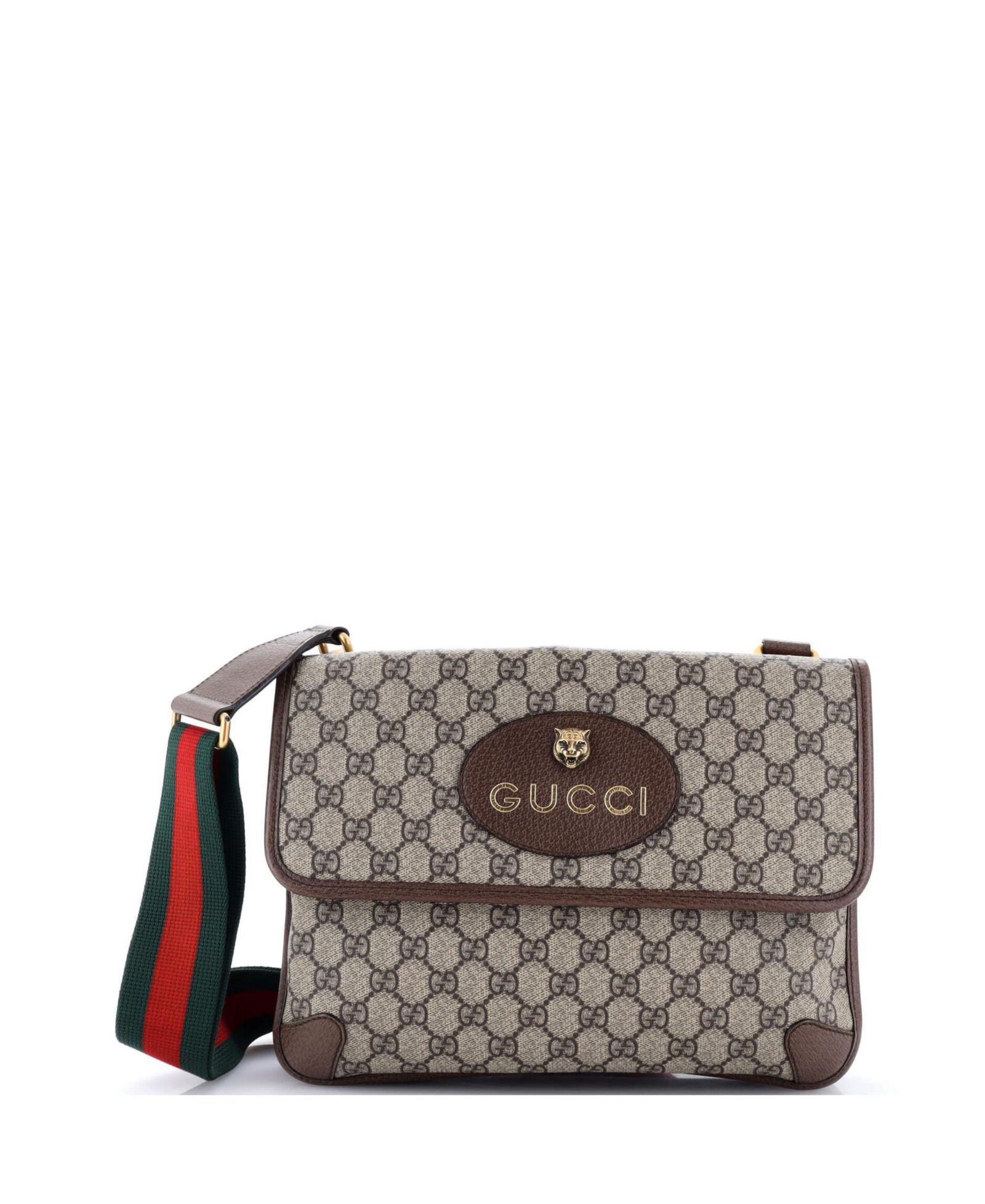 Сумка через плечо Pre-Owned Gucci Medium Neo Vintage Flap, канвас GG
