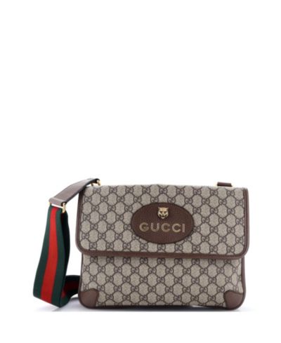 Сумка через плечо Pre-Owned Gucci Medium Neo Vintage Flap, канвас GG