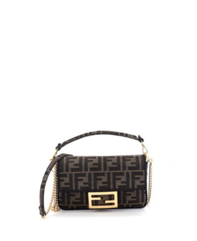 Сумка Pre-Owned Fendi Mini Baguette NM Bag Zucca Canvas