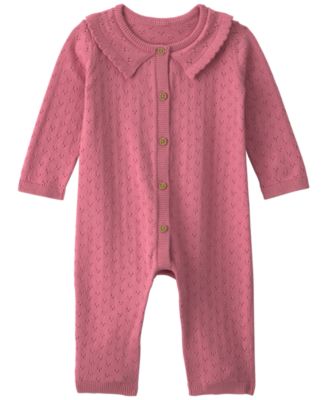 Carter's Baby Girls' Pointelle Long-Sleeve Jumpsuit