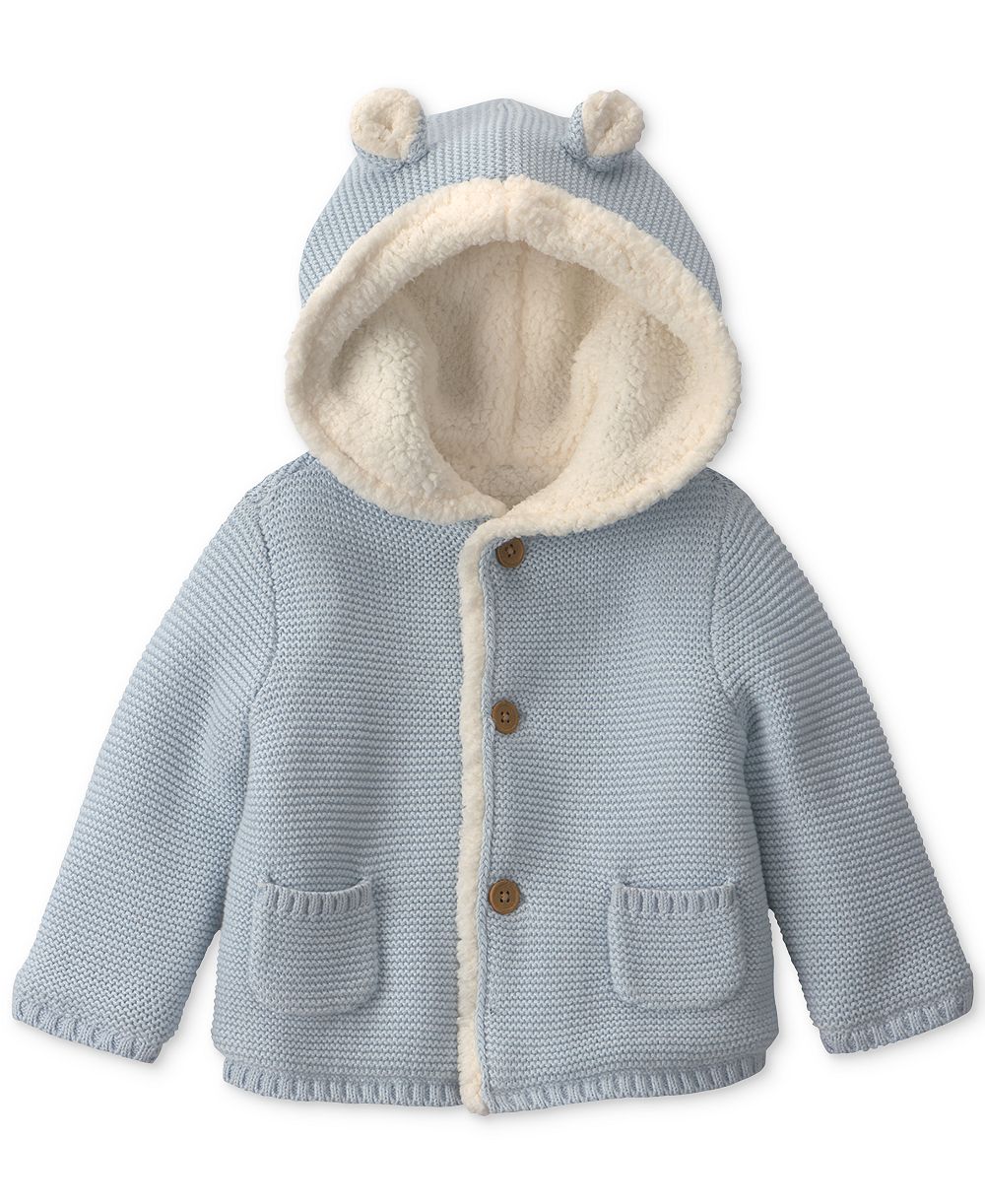 Детский утепленный худи-куртка Carter's Bear Sweater Knit