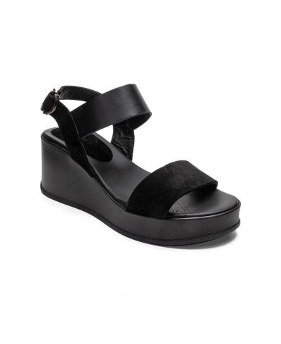 Forever and Always Shoes Lolanthe Leather Wedge Sandal