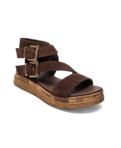 Forever & Always Shoes Женские сандалии Lorentis из кожи с двойной пряжкой