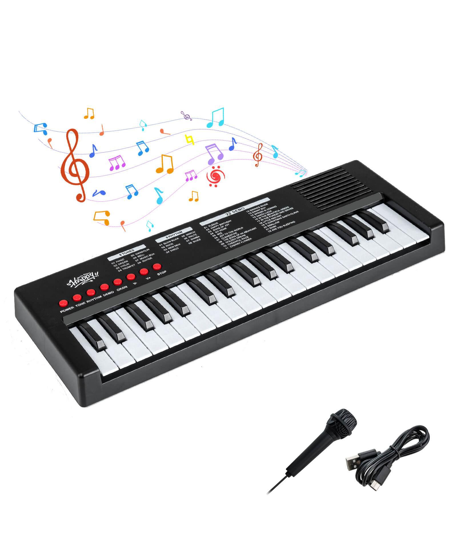 Costway Kids Piano Keyboard with 8 Rhythms 8 Tones 22 Demos for Boys and Girls