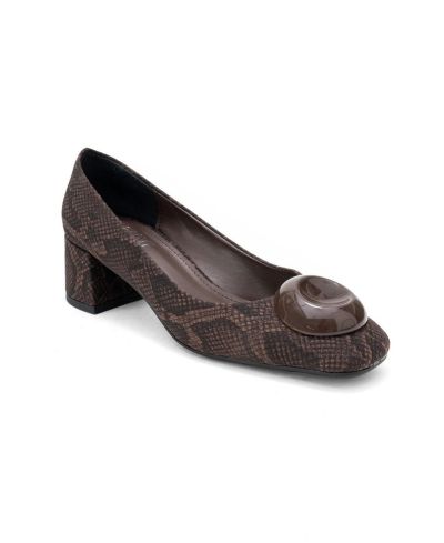 Женские туфли-лодочки Prologue Shoes Mila с прямым носком и пряжкой на каблуке