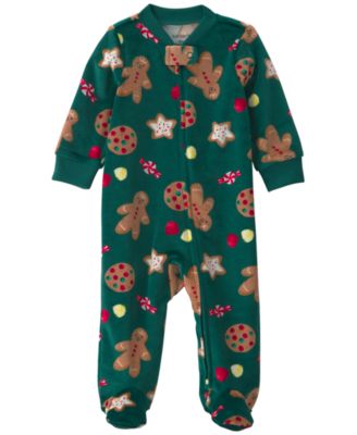 Carter's Boys' and Girls' Christmas Gingerbread 2-Way Zip Sleep & Play Pajamas