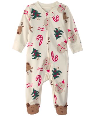 Carter's Baby Boys' and Girls' Christmas Icon 2-Way Zip Sleep & Play
