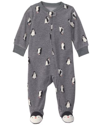 Carter's Baby Boys' Penguin Fleece 2-Way Zip Sleep & Play