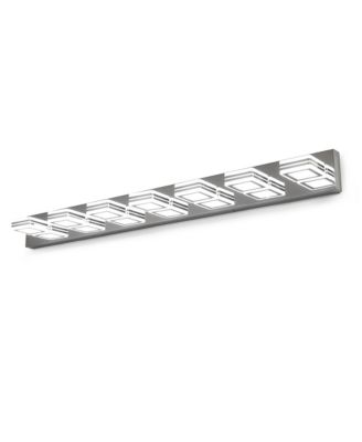 BUSDAYS современное настенное LED освещение для зеркала в ванной, 45 Inch, акриловые плафоны