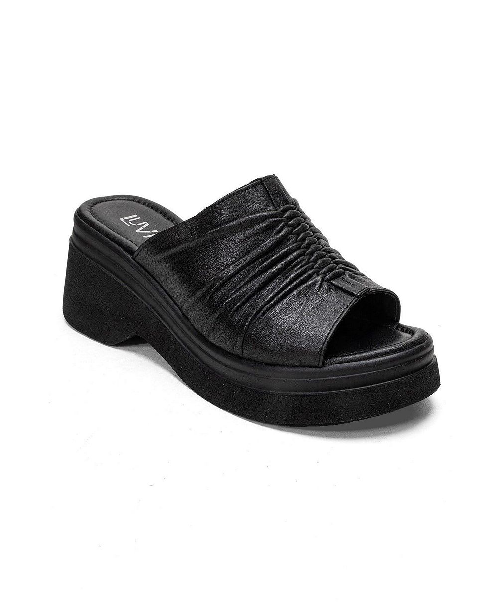 Forever & Always Shoes Женские кожаные сандалии на платформе Nellie
