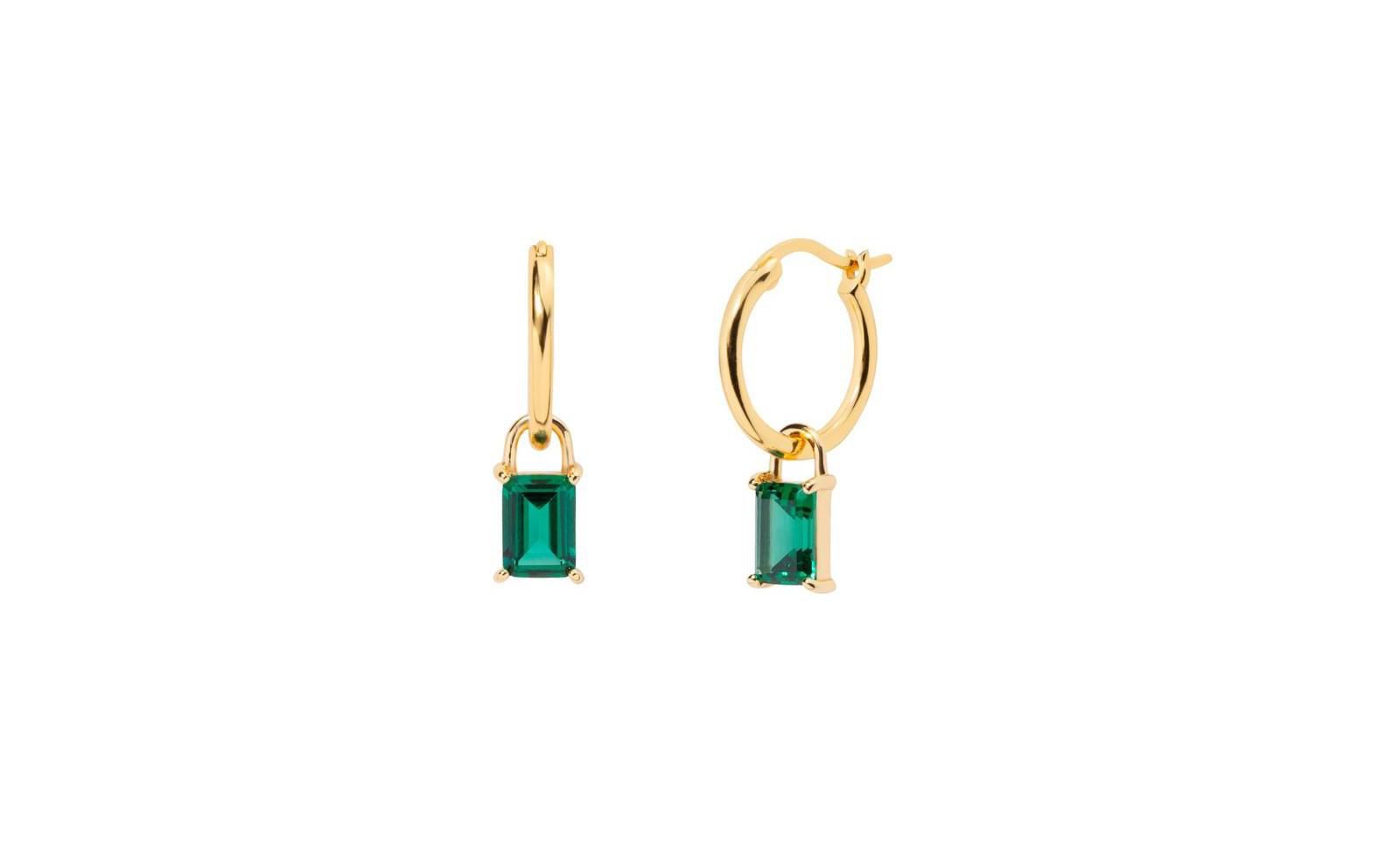 Серьги-кольца Little Sky Stone Iris Birthstone для женщин