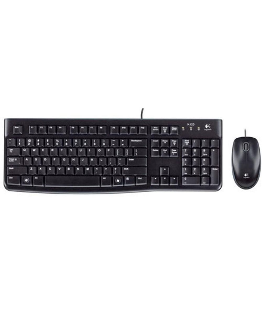 Проводная клавиатура и мышь Logitech MK120 USB