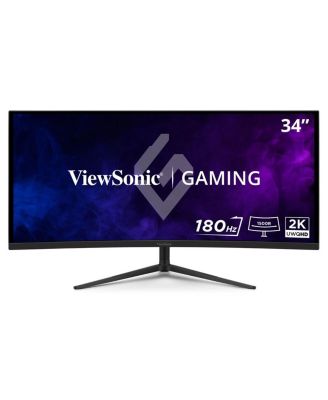 ViewSonic VX3418C-2K 34" MVA QHD 180Hz Curved Gaming Computer Monitor