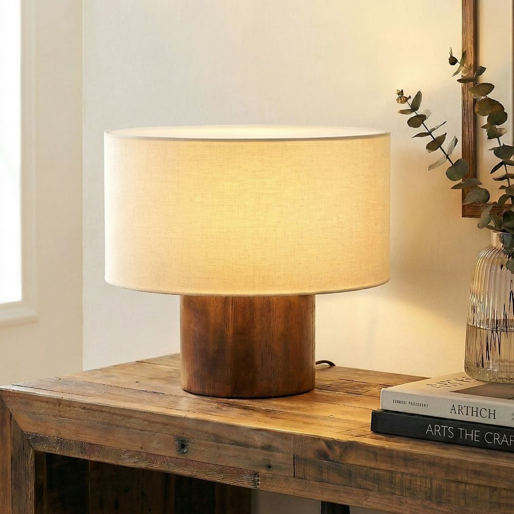 Настольная лампа Brightech Oliver Modern Wood LED 3-Way Dimmable 10"