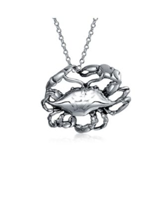 Подвеска Bling Jewelry Crab Zodiac Cancer Sign Astrology Horoscope Oxidized .925
