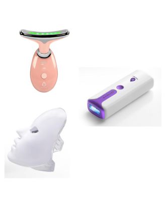 PURSONIC 7 in 1 LED Therapy Mask, Sculpting Wand, and IPL Laser Hair Removal