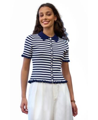 Yumi трикотажный топ Women's Nautical Striped