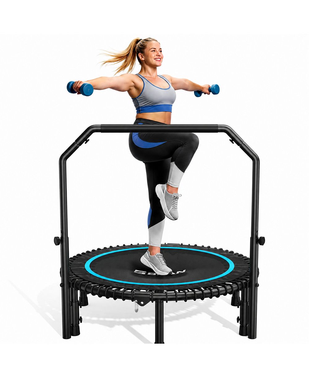 Мини-батут BCAN BT2 Rebounder с ручкой, бесшумный и регулируемый