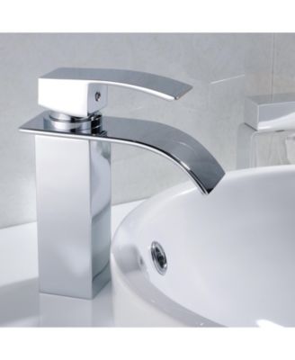 PHYING Chrome Bathroom Faucet,Faucet for Bathroom Sink, Single Hole Bathroom Faucet Modern Single Handle Vanity Basin Faucet