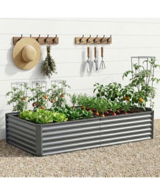 Металлическая садовая грядка Pocassy 6x3x2ft