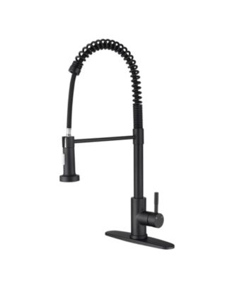 PHYING 360 Degree Swivel High Arc Kitchen Faucet Single Handle Temperature Flow Control Pull Out Sprayer Faucet with Automatic