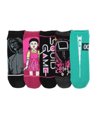 Squid Game Women's Icons 5-Pair Ankle Socks