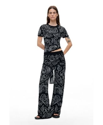Женские брюки Desigual из жаккардового трикотажа