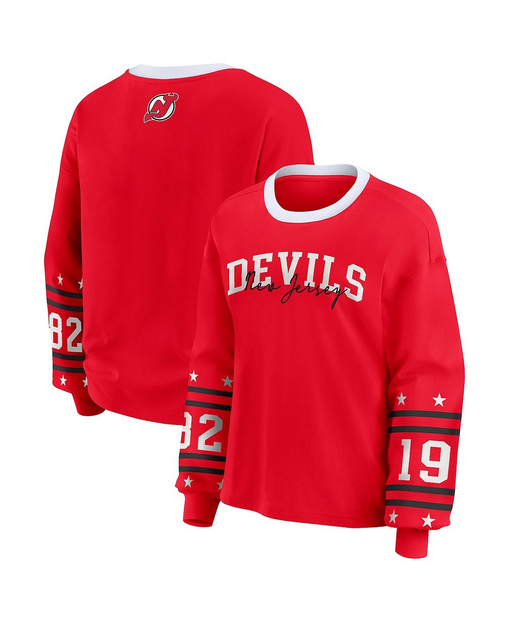 WEAR by Erin Andrews Женская спортивная футболка New Jersey Devils Red
