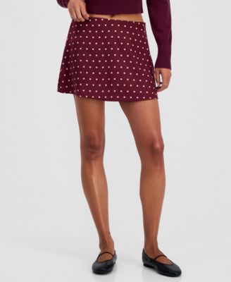 Sincerely Jules Juniors' Polka Dot Micro Mini Skort