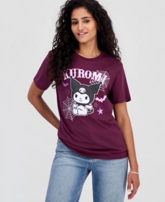 Grayson Threads, The Label Juniors' Kuromi Spiderweb Graphic-Print T-Shirt