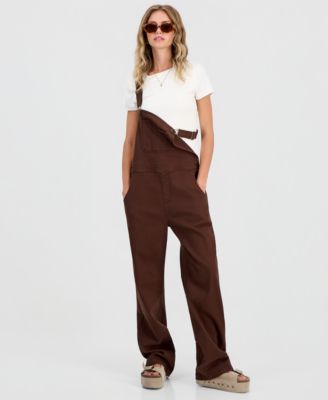 Celebrity Pink Juniors' Slouchy Twill Overalls