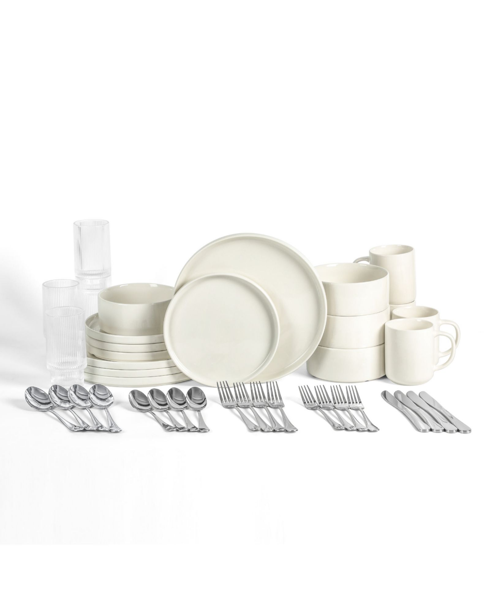Stone Lain Dining Essential Kit 40-Pc. Dinnerware Set, Service for 4