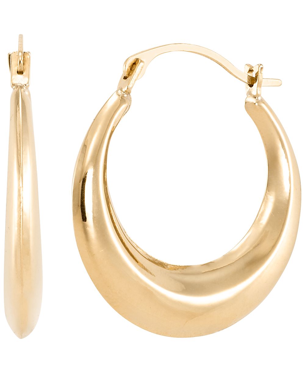 Macy's серьги-кольца с градиентом из желтого золота 18k