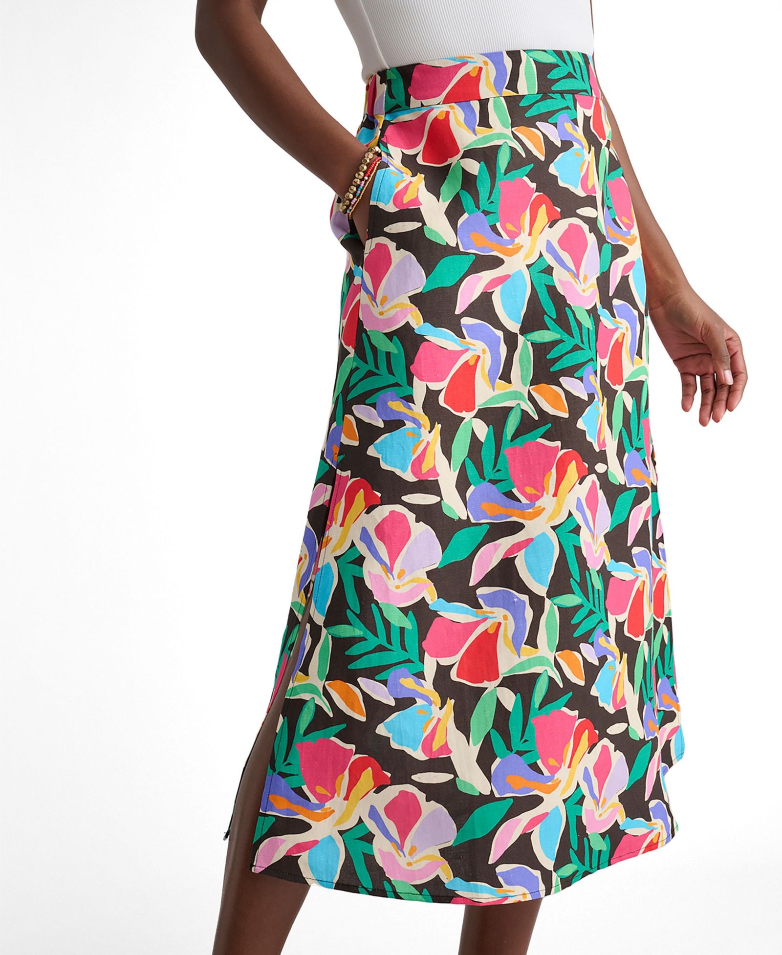 UNTUCKit Women's Linen Blend Pippa Skirt