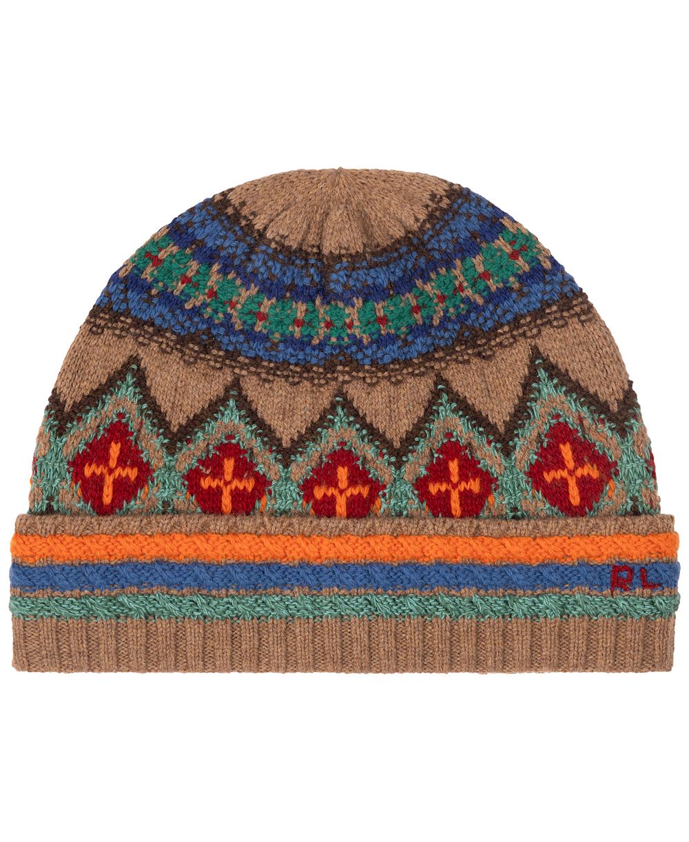 Polo Ralph Lauren Men's Fair Isle Pattern Beanie Hat