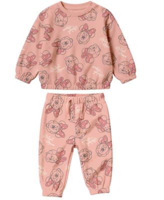 Disney Baby Girls' комплект из толстовки и джоггеров с принтом Минни Маус, 2 предмета