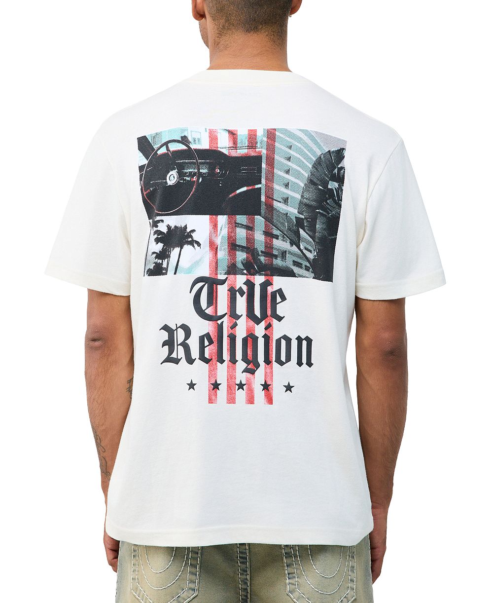 True Religion Men's City Life Arch Logo T-Shirt