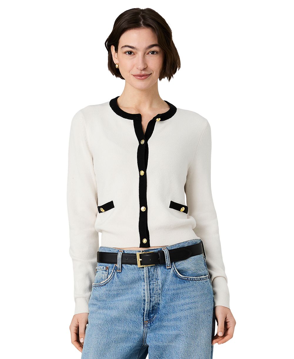 French Connection Women's Button-Front Fitted Cardigan