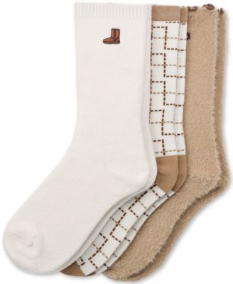 UGG® Women's Fuzzy Crew Socks, 3-Pair
