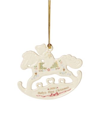 Украшение Lenox 2026 Baby's 1st Christmas Rocking Horse