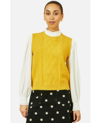 Женский жилет Yumi Cable Knit Sleeveless Jumper