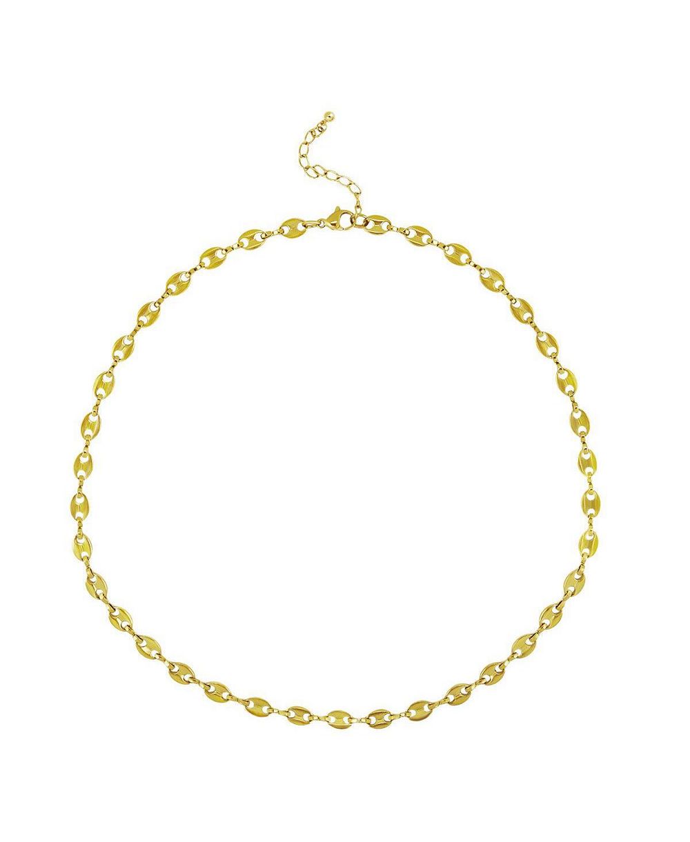 Rebl Jewelry GEORGENA ожерелье с звеньями Coffee Bean из нержавеющей стали