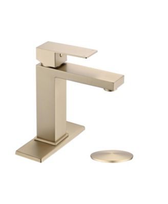 Смеситель для раковины PHYING Single Hole Single Handle Stainless Steel с набором для монтажа и сливом