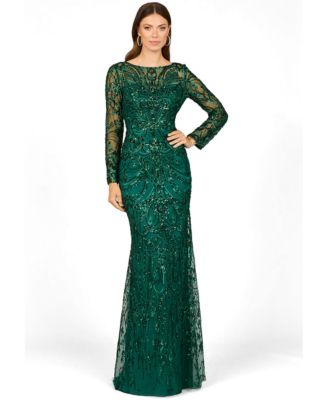 Женское вечернее платье Lara Long Sleeve Lace Gown