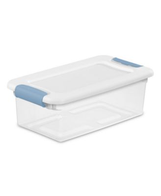 Контейнер для хранения Sterilite 6-Quart Clear and Blue Stackable, 48 шт.