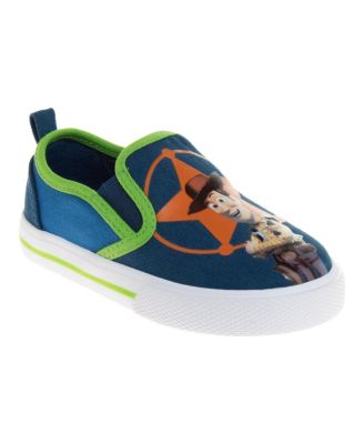Disney Toy Story Slip On Canvas Sneakers Boys' Toy Story Design Canvas Casual Wear Comfort Fit (Toddler Sizes 5-10/ Little Kids 11-12)