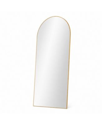 PHYING Home Decor Arched Floor Mirror Full Body Standing Mirror Large Vanity Wall Mirror Stylish Decorative Full Length Mirror for Bedroom Living Room